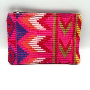 Colorful cloth clutch